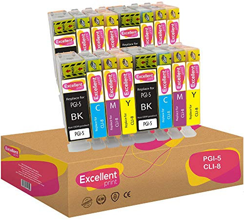 Excellent Print PGI-5 CLI-8 5 8 Kompatibel Tintenpatronen für Canon PIXMA Ip4200 Ip4500 MP610 Ip5200