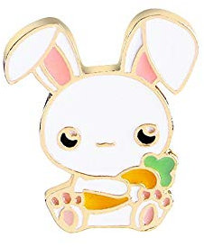 PULABO Mignon de Bande dessinée émail Broche Broche Animal Lapin modèle vêtements Badge Bijoux décor 1 Pratique et populairedurable