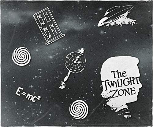 INTIMO The Twilight Zone Classic TV Series Super Soft and Cuddly Plush Fleece Throw Blanket 50 x 60 (127cm x152cm)