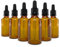 EBELYX 6x Pipettenflasche 50ml, Braunglasflasche Mit Pipette, Tropfflasche Aus Braunglas