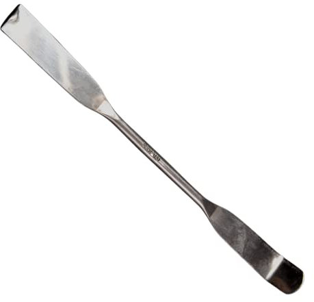 Labsales - Spatola in acciaio inox/metallo, tipo micro 130 mm, larghezza 10 mm, per campioni scientifici, in polvere, misurazione e forniture generali di laboratorio