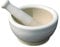 Porcelain Mortar and Pestle - Pill Crusher, Spice Grinder, Herb Bowl, Pesto Powder – With Anti - Slip Base and Grip