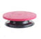 NOBEL Cake Decorating Rotating Turntable Revolving Stand Sugar Craft Cake Tools Decorating 360 Degree Round Easy Rotate (Red Cake Table)