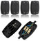4 Pcs 3 Terminal Electrical Junction Box, 13amp 250v Flex Connector 3 Core Cable Joiner Electrical Connectors for Indoor Lighting,Power,Wiring (black)
