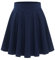 Bbonlinedress Rock Damen Kurze Basic Solid vielseitige Dehnbaren informell hohe Taille gefaltete Skater Tennis Schule Mini Skirt Navy L
