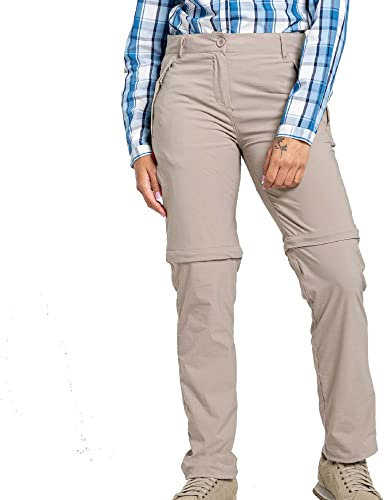 Craghoppers Damen Women's NosiLife Pro Convertible Hose Zip Beige 64 - Long