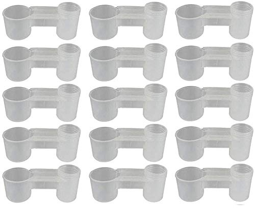 Wisboey 15 Piezas Botella de Agua de Soda de PláStico Bebedero de PáJaros de AlimentacióN Palomas de Pollo Comedero Comedero Accesorios de AlimentacióN Animal