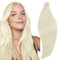 RUNATURE Echthaar Tape Extensions Blond Lang Menschliches Haar Unsichtbare Tape Extensions Echthaar 70 cm Lang 50g Blond Gerade Echthaar Extensions Tape 20 Stück Farbe #60