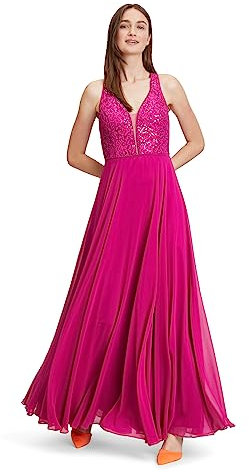 Vera Mont Damen Abendkleid mit Pailletten, Classic Pink, 36