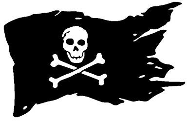 MACMRD Adesivi per Auto Bandiera Pirata Ossa di Teschio Adesivo per Auto Corpo Finestra Decorazione Moda PVC Protezione Solare Impermeabile Decal