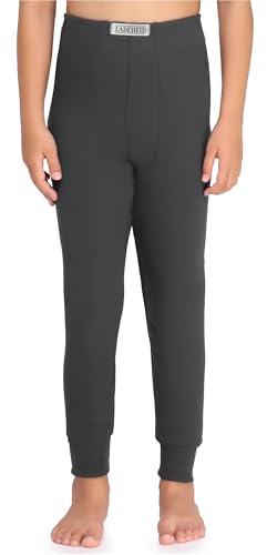 Ladeheid Thermounterhose Kinder Termo warm und bequem Lange Unterhosen Jungen aus Baumwolle Knöchellänge für Winter und kalte Tage Alltag Schule Outdoor LA40-248