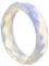 Faccetierter Ring aus Opalit (synth. Mondstein) Damenring Steinring Opalitring Mondsteinring schlicht, Ringgröße:Innenumfang 48mm ~ Ø15.3mm