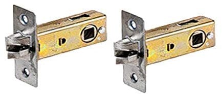 Boxonly 2PCS 70mm Forked Tubular Mortice Latch Stainless Steel Door Latch Sprung Lever Door Handles