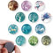 12 Stück Kühlschrankmagnete, Dekorative Glascabochons Glasmagnete, Magnete für Kühlschrank, Elchfarben