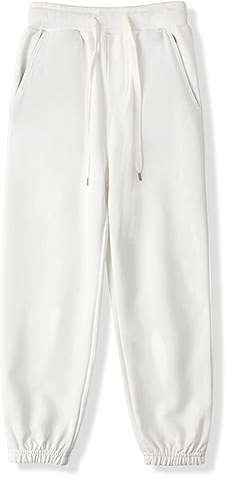 BINIDUCKLING Pantaloni da jogging semplici per ragazzi e ragazze, pantaloni da tuta con coulisse, polsino elastico classico, pantaloni da jogging per bambini, pantaloni casual da scuola per educazione