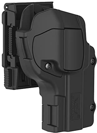 Omitac Gürtelclip für Beretta 92 mit 360-Grad-Drehung, OWB für 92FS 98fs, rechte Hand, automatischer Freigabe-Index, außerhalb der Taille