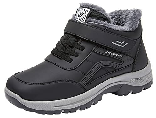 Waterproof Walking Boots for Women Mountain Lightweight High Rise Hike Trekking Shoes for Backpacking Camping Waterproof Ladies Walking Shoes Lightweight Hiking Camping Outdoor Trekking Boot Black