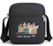 Korean Merchandise Life Goes On Messenger Bag für Damen und Herren, Unisex, Life Goes On Rucksack, Schwarz