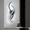 Mckalen Wandlampe Innen LED Schwarz, 15W 1687LM Modern Wandleuchte LED Schlafzimmer, 41CM Weiß Wandbeleuchtung Flur für Korridor Wohnzimmer Treppe, Kaltesweiß 6500K