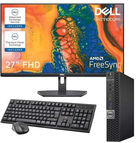 Mini pc optiplex 7050 computer desktop (Ricondizionato) windows 11 pro + office |Core i5 6500t | Ram 16GB| SSD M.2 NVMe 256GB + SSD 256 SATA | Wifi BTH mini computer (Postazione 27)