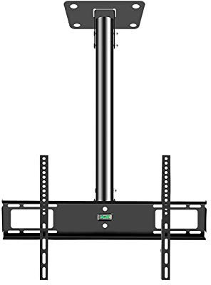 TV-Halterung TV-Wandhalterung TV-Halterung für 26-50 Zoll Flachbildschirme, VESA 400 x 400 mm, ultraschlanke TV-Deckenhalterung, neigbar/schwenkbar (Größe: 2 m)