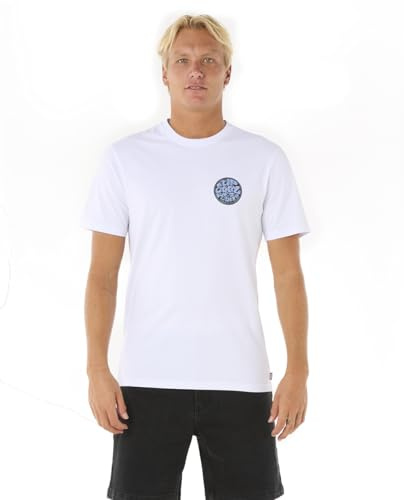 Rip Curl Herren Wettie Passage Icon T-Shirt Wettie Passage Icon T-Shirt, weiß, S