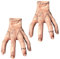Ajuanbazha 2 Stück Eiskaltes Händchen, Halloween Deko Hand, Realistic Scarred Händchen, Gruselrequisiten Dekorationen, Thing Hand Latex für Halloween und Cosplay