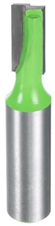 sourcing map Bottom Cleaning Router Bit 1/2 Shank Carbide Tipped Spoilboard Surfacing Planing CNC Mortising Bit for Slab Flattening Woodworking, 11/32 (9mm) Dia 25/32 (20mm) Depth