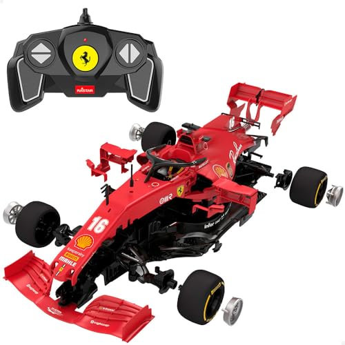 ColorBaby Rastar Auto radiocomandata Ferrari F1 SF1000, Auto da corsa rossa, Auto per bambini e adulti, Auto telecomandate da corsa Formula 1, Telecomando (46982)