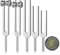 Boddceto Stimmgabeln für Heilungsset 128 Hz, 136 Hz, 256 Hz, 384 Hz, 512 Hz und Hockey-Puck-Aktivator für Heilung, Klangtherapie, Körperpflege