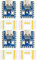 DUBEUYEW 4pcs Raspberry Pi 2040-Zero Mini Mikrocontroller Board basierend auf dem Raspberry-Pi 2040 Dual-core ARM Cortex M0+ Prozessor für C/C++/Python