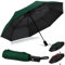 HEXSOLID 46 Inch UV Regenschirm UPF 50+ Automatik Reise Sonnenschirm Ultralight Umbrella Winddichter Regenschirm Mit 8 Rippen für Herren und Damen (Dunkelgrün, 46inch)