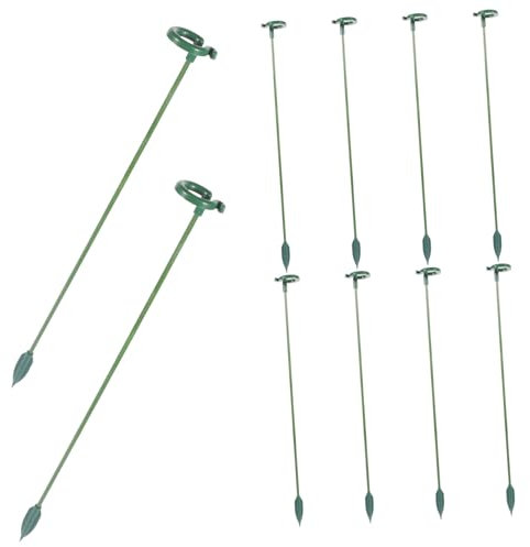 Warmhm 10Stücke Teiliges Pflanzenstütze für Topfpflanzen Hohe Blumenstützen zur Unterstützung von Orchideen und Kletterpflanzen für Gesundes Pflanzenwachstum