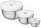 ZWILLING Fresh & Save BOWLS Vakuumschüssel Set Edelstahl 6-tlg, S-12 cm, M-18 cm, L-24 cm