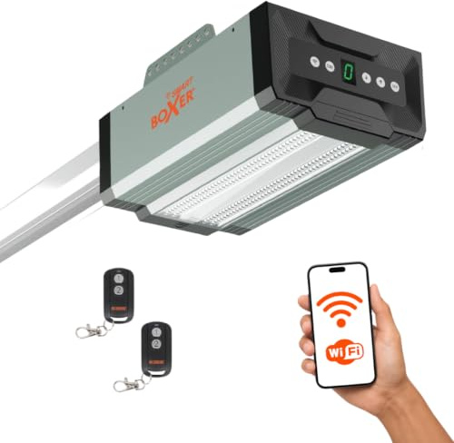 Boxer® 4000 Wi-Fi Garagentoröffner | 800N Garagentorantrieb | inklusive 2 Fernbedienungen | Steuerung per Smartphone & Tablet | einfache Montage für Ihr Garagentor