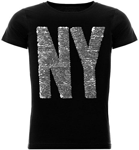 BEZLIT Jungen Wende-Pailletten T-Shirt Tollen Motiv 22029 Schwarz Größe 140