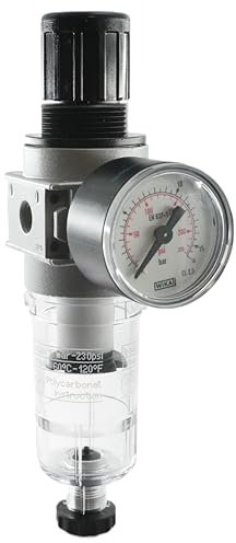 Filterregler Baureihe 0, 1000 l/min - Druckminderer G 1/8 und G 1/4 (Gewinde: G 1/4, Einstellbereich: 0,5-10 bar)