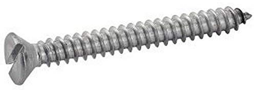 200 viti autofilettanti a testa svasata 2,9 x 9,5 mm, in acciaio inox A2, a taglio DIN 7972C