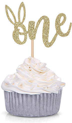 Cupcake-Topper mit Hasenohren, 24 Stück