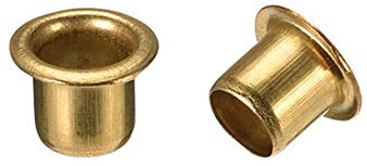 sourcing map 200 Stk. Durchgangsloch Kupfer Hohlnieten Ösen Leiterplatte PCB 6mmx6mm Golden