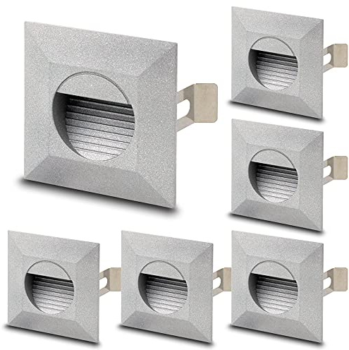 Kwazar Luminaire 6x LED encastrés muraux KAGI 230V LED 2 watts IP54 éclairage mural d'escalier spot mural d'escalier