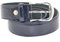 Malu Shoes Cintura uomo blu in vera pelle verniciata lucida regolabile fibbia in acciaio nickel free made in italy business man (UNICA EU)