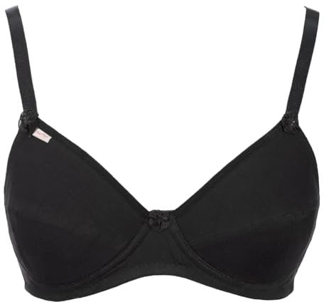 34C - Black Basic Soft No Wire Bra