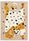 RugVista, The Spotty Cat, Kinderzimmer Teppich, 160 x 230 cm, Kinderteppich für Kinder, Spielteppich für Babys, Modernes Design, Mittelflor, Wolle, Keine schädlichen Stoffe, Beige/Mehrfarbig