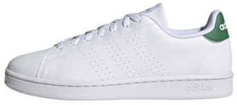 adidas Herren Advantage Shoes, Cloud White / Cloud White / Green, 40 EU
