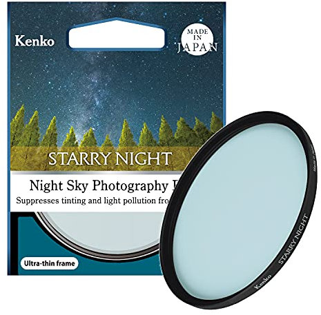 Kenko Filtre Anti-Pollution Lumineuse Starry Night 82mm, Monture Fine, Fabriqué au Japon
