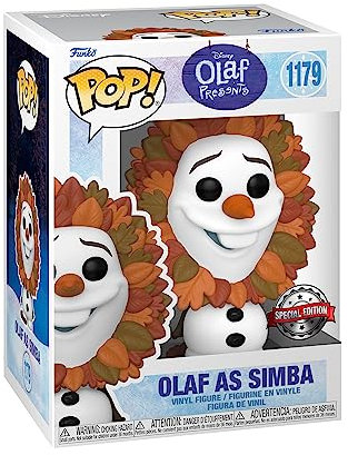 Funko Pop! Disney: Frozen - Olaf As Lion King - die Eiskönigin - Amazon-Exklusiv - Vinyl-Sammelfigur - Geschenkidee - Offizielle Handelswaren - Spielzeug Für Kinder und Erwachsene - Movies Fans