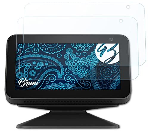 Bruni Schutzfolie kompatibel mit Amazn Echó Show 5 2. Generation 2021 Folie, glasklare Displayschutzfolie (2X)