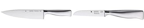 WMF Grand Gourmet Kochmesser 33,5 cm, Klinge 20 cm & Grand Gourmet Gemüsemesser 19 cm, Made in Germany, Messer geschmiedet, Performance Cut, Spezialklingenstahl, Klinge 9 cm