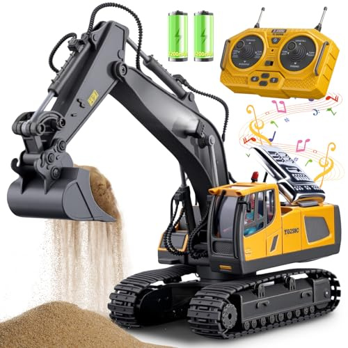 Remote Control Excavator Toys, 11 Channel 1:20 RC Construction Truck